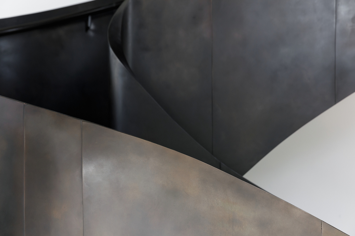 BELT Atelier bronzed steel staircase detail